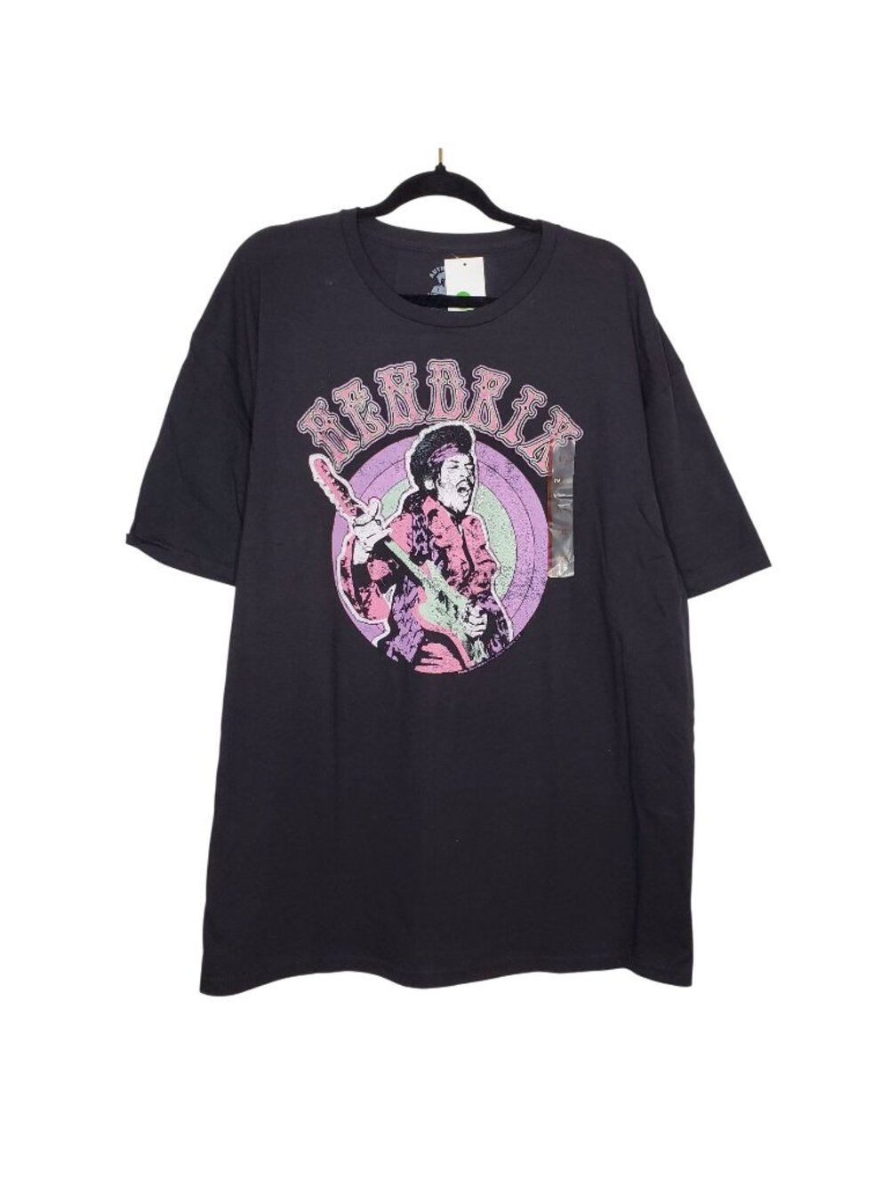 Jimi Hendrix Graphic Tee Black XXL Authentic Hendrix 100% Cotton Short Sleeve
